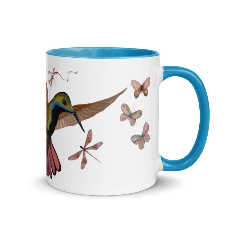 Harmony in Flight - Artisan Hummingbird Mug