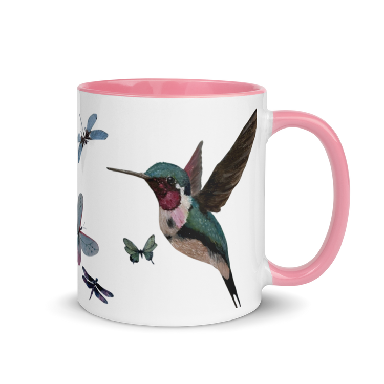 Fluttering Dreams - Artisan Hummingbird Mug