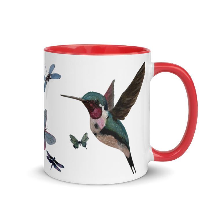 Fluttering Dreams - Artisan Hummingbird Mug