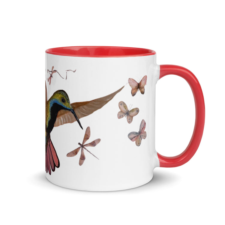 Harmony in Flight - Artisan Hummingbird Mug