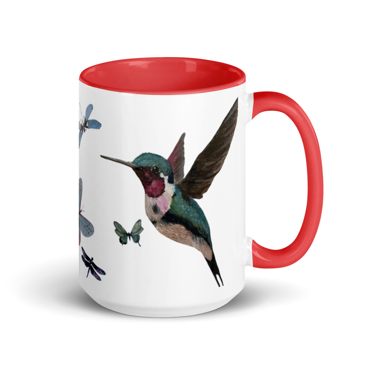 Fluttering Dreams - Artisan Hummingbird Mug