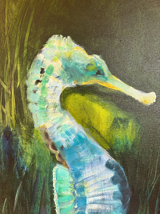 Seahorse Floral Fantasy