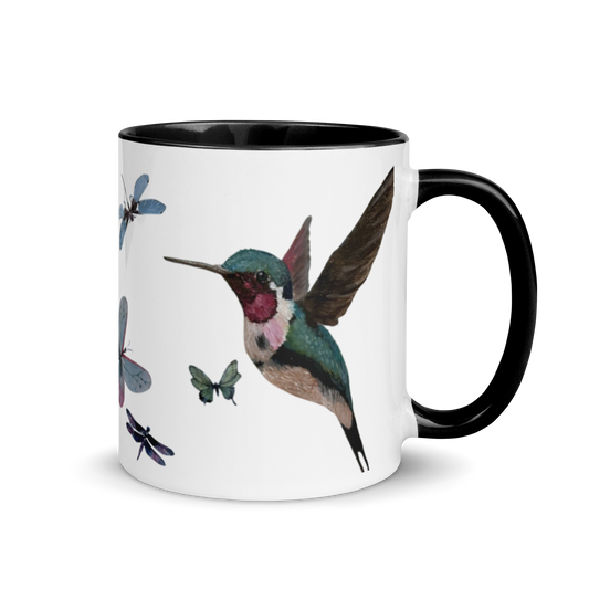 Fluttering Dreams - Artisan Hummingbird Mug