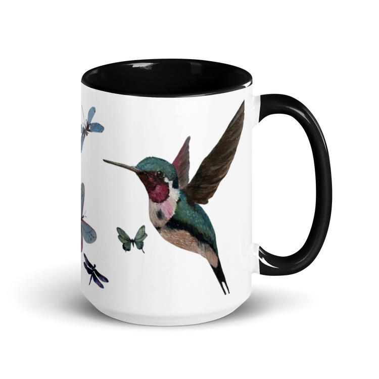 Fluttering Dreams - Artisan Hummingbird Mug