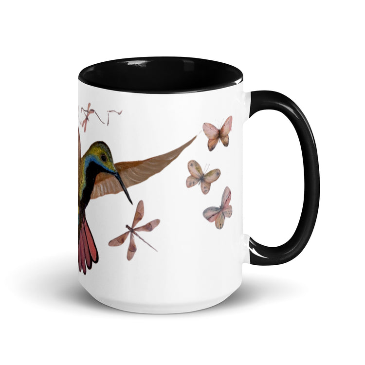 Harmony in Flight - Artisan Hummingbird Mug