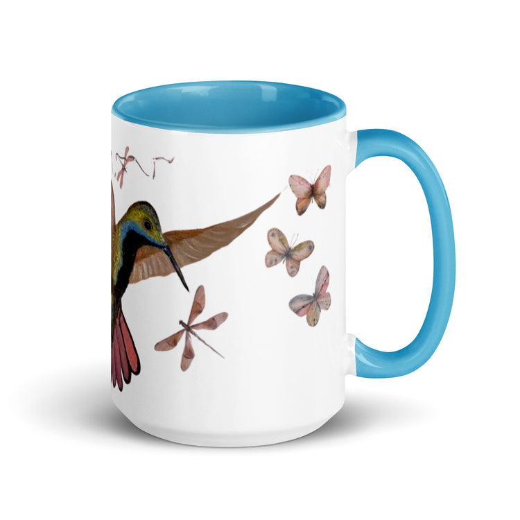 Harmony in Flight - Artisan Hummingbird Mug