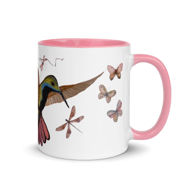 Harmony in Flight - Artisan Hummingbird Mug