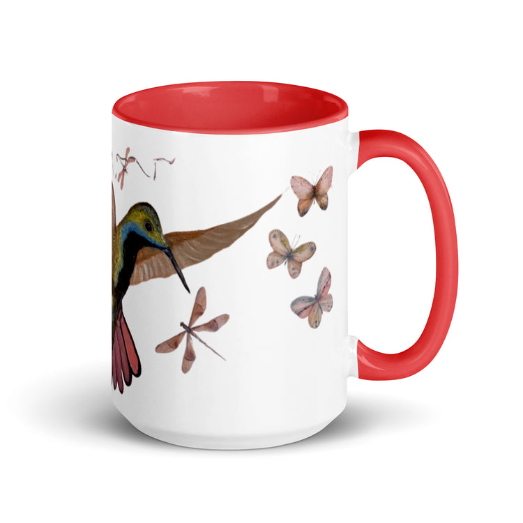 Harmony in Flight - Artisan Hummingbird Mug