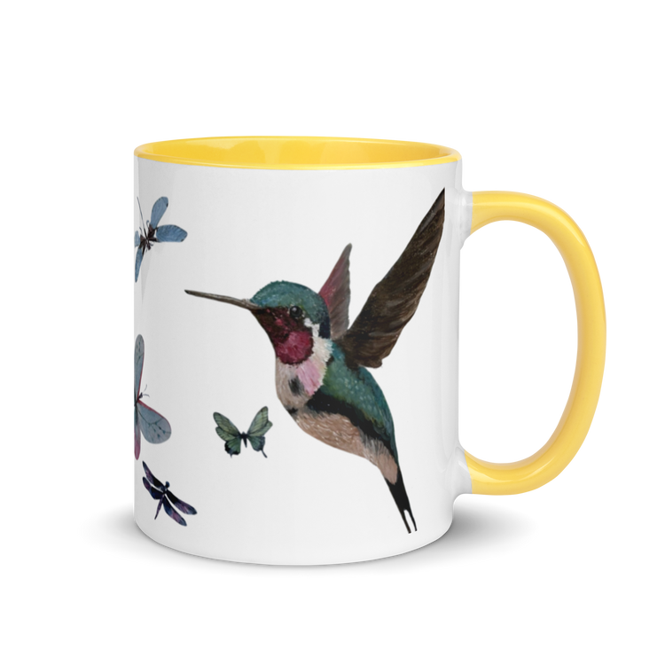 Fluttering Dreams - Artisan Hummingbird Mug