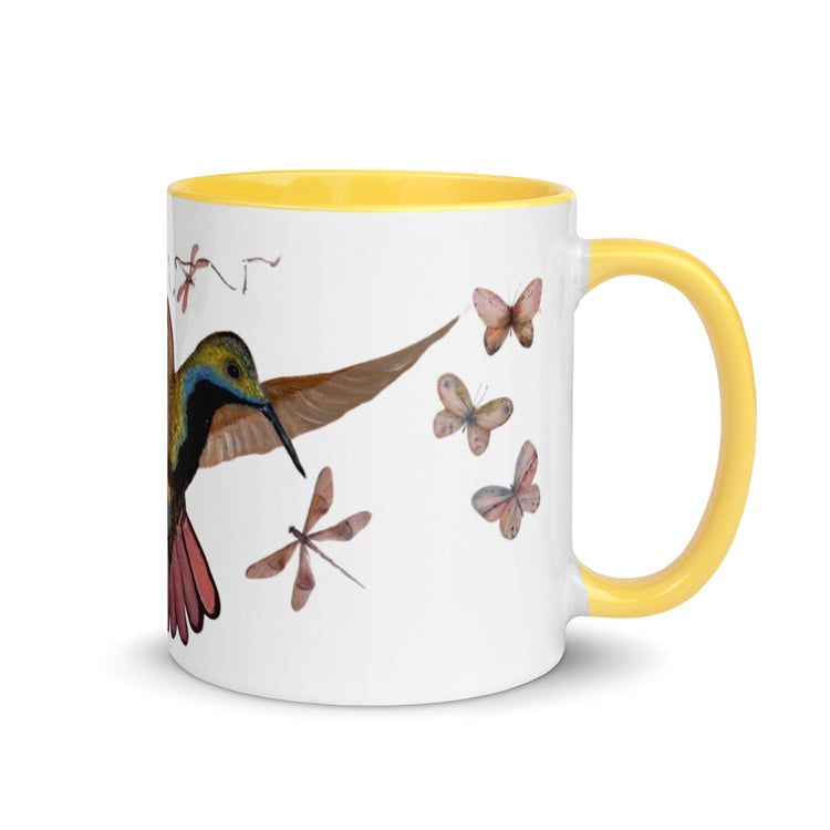 Harmony in Flight - Artisan Hummingbird Mug